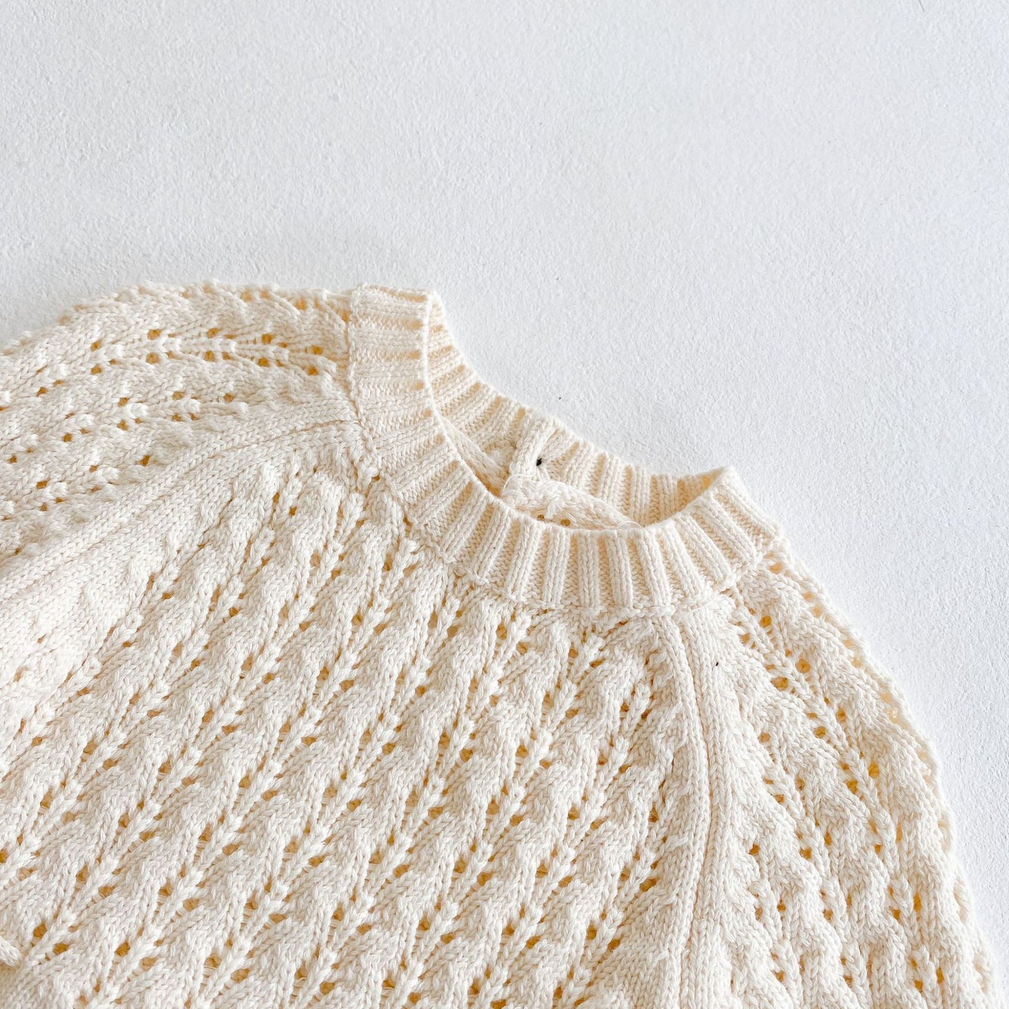 Baby Girl Knitted Dress – Hollow Waist Long Sleeve