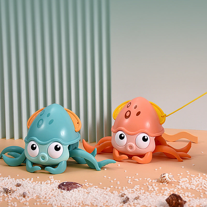 Summer Octopus Bath Toy – Clockwork Water & Land Play