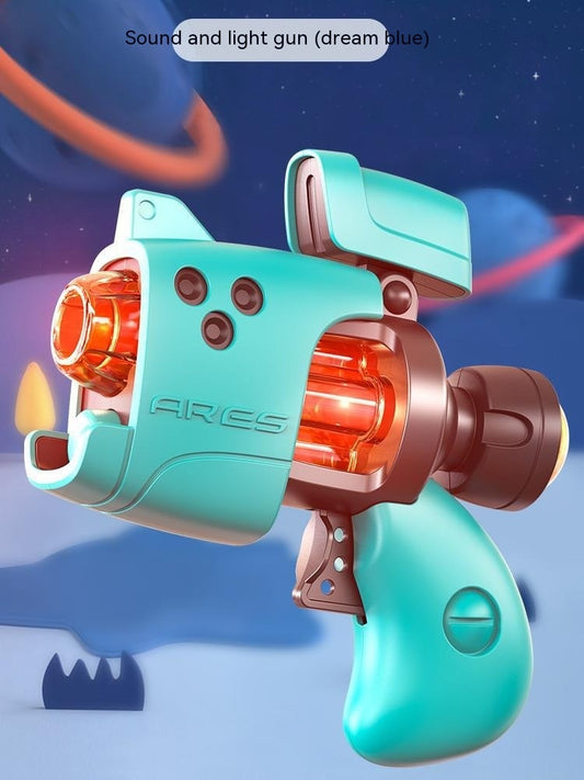 Mini Electric Cartoon Cap Gun Toy – Indoor Light-Up Toy for Kids