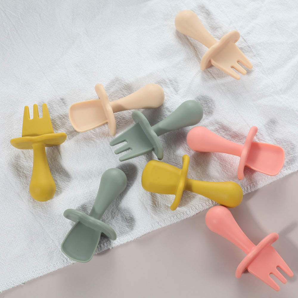 Baby Silicone Training Spoon Soft Tableware