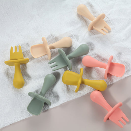 Baby Silicone Training Spoon Soft Tableware