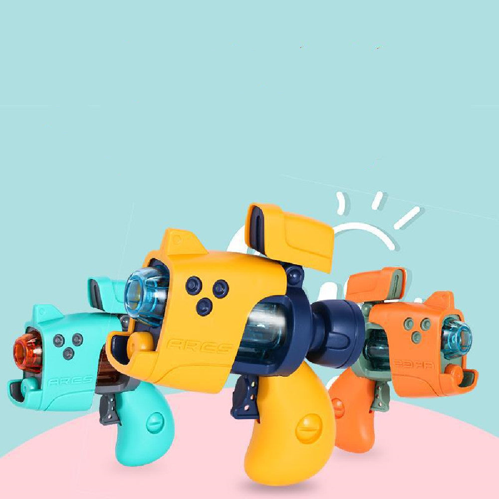 Mini Electric Cartoon Cap Gun Toy – Indoor Light-Up Toy for Kids